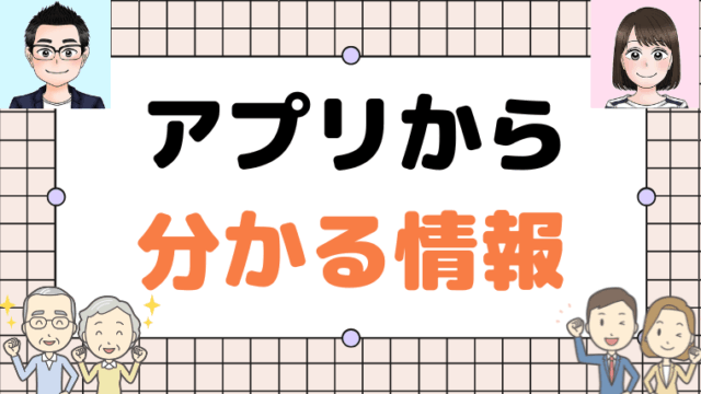 アプリから分かる情報